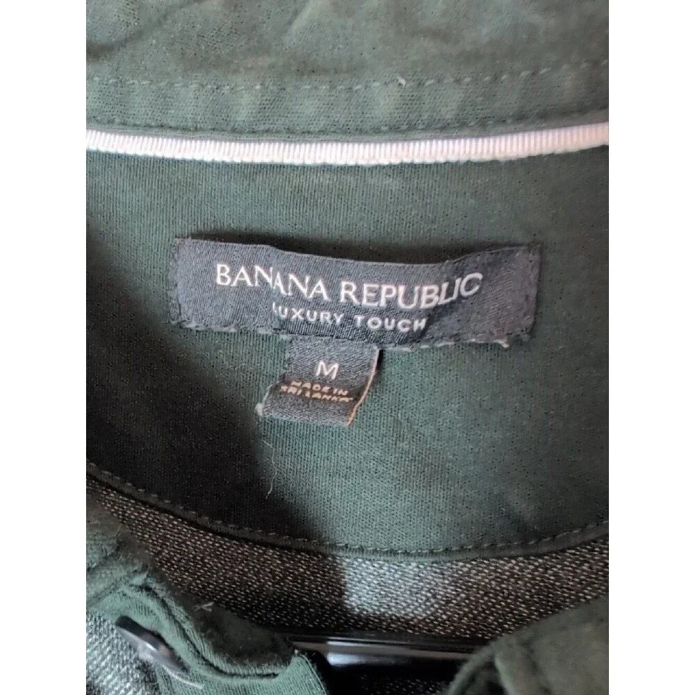 Banana Republic Long Sleeve Polo - Charcoal Heather